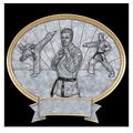 Karate, Male Oval Legend Plates - 8"